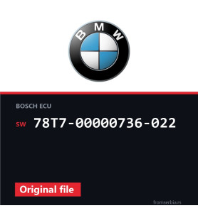 BMW E60-E61 78T7-00000736-022 original ECU file