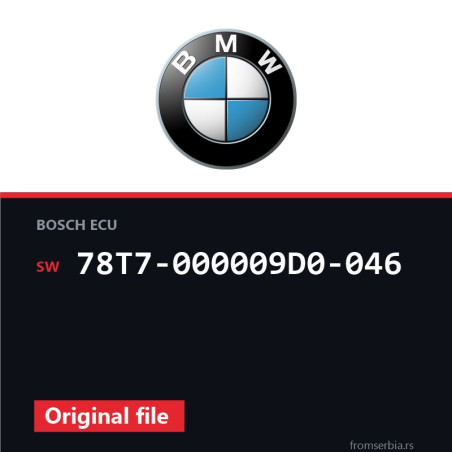 BMW E65 78T7-000009D0-046 original ECU file