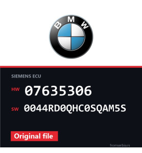 BMW E81-E87 07635306 0044RD0QHC0SQAM5S original ECU file