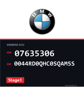 BMW E81-E87 07635306 0044RD0QHC0SQAM5S Stage1 tuning file