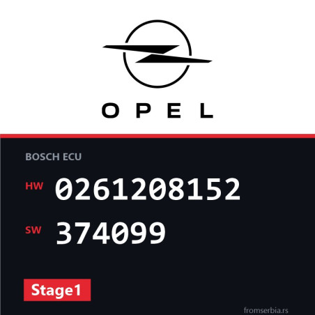Opel Astra-H 0261208152 374099 Stage1 tuning file