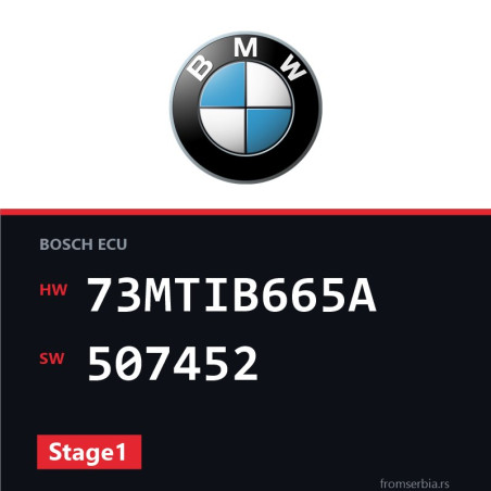 BMW E81-E87 73MTIB665A 507452 Stage1 tuning file