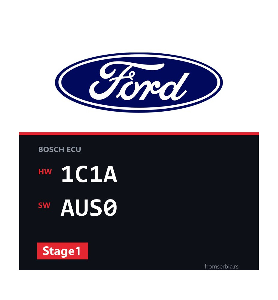 Ford Transit 1C1A AUS0 Stage1 tuning file