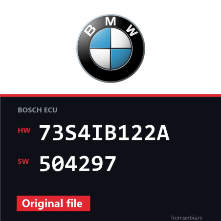 BMW e87 73S4IB122A 504297 original ECU file