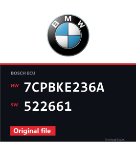 BMW E90-E91 7CPBKE236A 522661 original ECU file