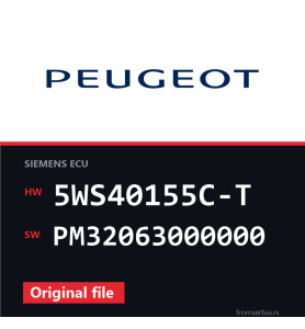 Peugeot Partner 5WS40155C-T PM32063000000 original ECU file