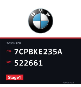 BMW E90-E91- 7CPBKE235A 522661 Stage1 tuning file
