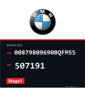 BMW E90-E91- 00879809690BQFM5S 507191 Stage1 tuning file