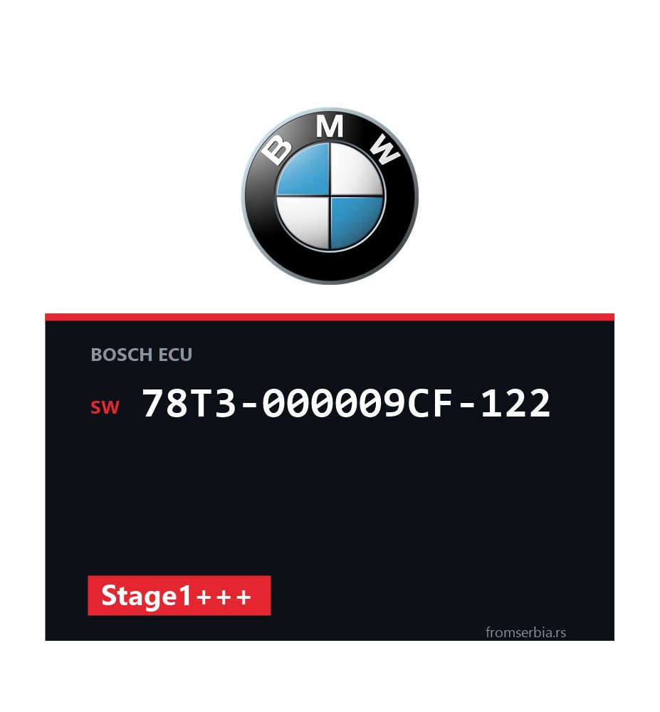 BMW F01 78T3-000009CF-122 Stage1+++ tuning file