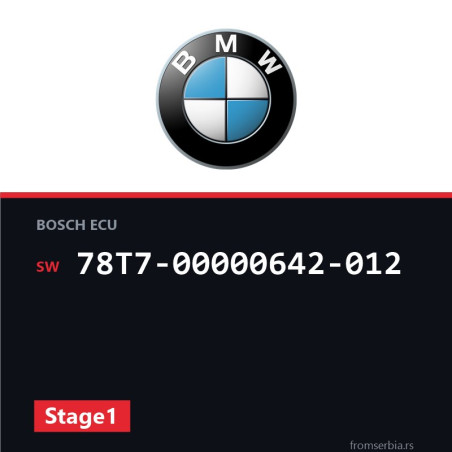 BMW F01 78T7-00000642-012 Stage1 tuning file