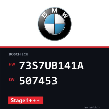BMW x1 73S7UB141A 507453 Stage1+++ tuning file