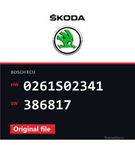 Skoda New Octavia 0261S02341 386817 original ECU file