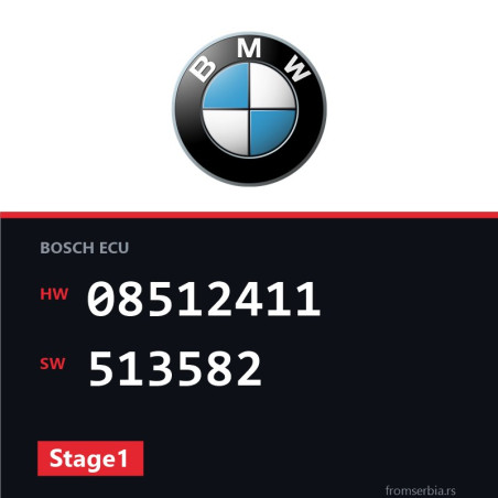 BMW X6 08512411 513582 Stage1 tuning file