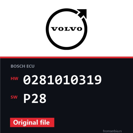 Volvo XC90 0281010319 P28 original ECU file