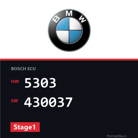 BMW E90 5303 430037 Stage1 tuning file