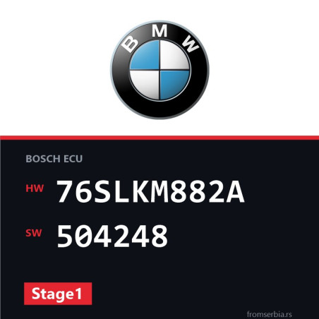 BMW E90 76SLKM882A 504248 Stage1 tuning file