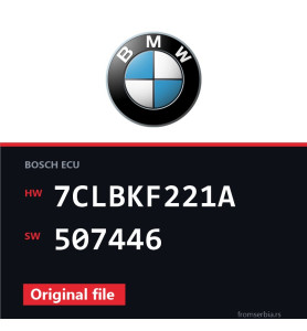 BMW E90-E91- 7CLBKF221A 507446 original ECU file
