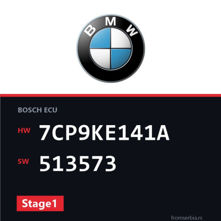 BMW E90-E91- 7CP9KE141A 513573 Stage1 tuning file