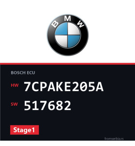 BMW E90-E91- 7CPAKE205A 517682 Stage1 tuning file