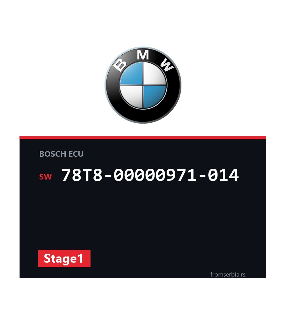 BMW F01 78T8-00000971-014 Stage1 tuning file
