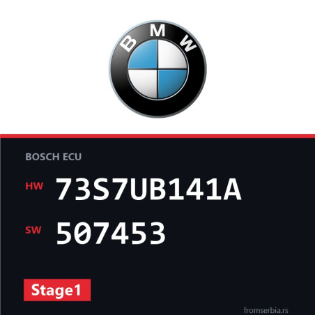 BMW x1 73S7UB141A 507453 Stage1 tuning file