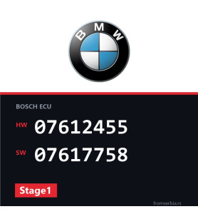 BMW E90-E91 07612455 07617758 Stage1 tuning file