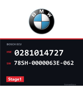 BMW F01-F02-F03 0281014727 78SH-0000063E-062 Stage1 tuning file