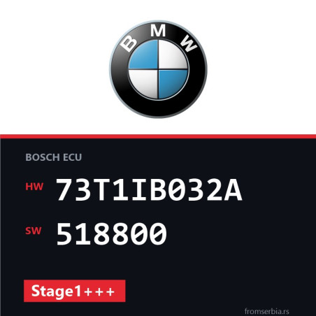 BMW 118D 73T1IB032A 518800 Stage1+++ tuning file