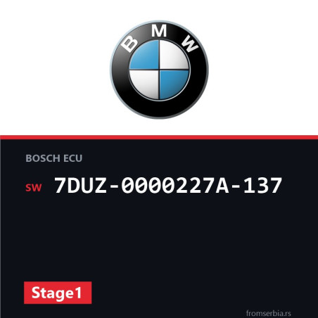 BMW F10-F11-F18 7DUZ-0000227A-137 Stage1 tuning file