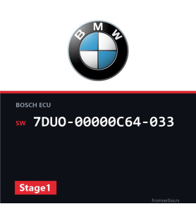BMW F30-F31 7DUO-00000C64-033 Stage1 tuning file