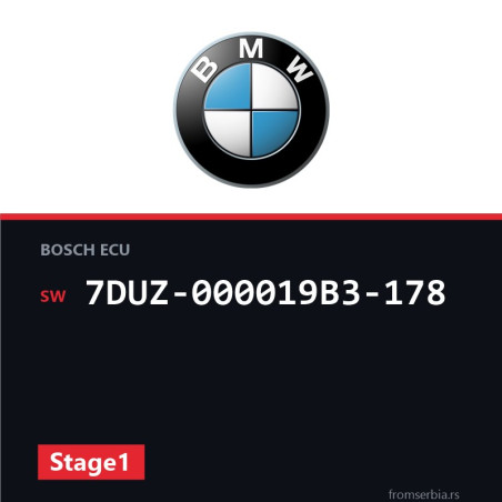 BMW F30-F31 7DUZ-000019B3-178 Stage1 tuning file
