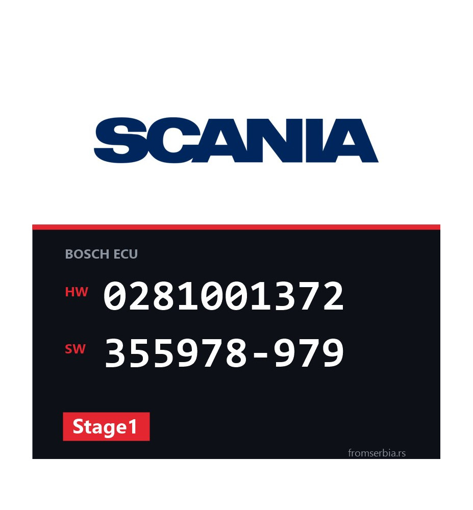 Scania R124 0281001372 355978-979 Stage1 tuning file