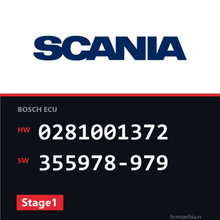 Scania R124 0281001372 355978-979 Stage1 tuning file