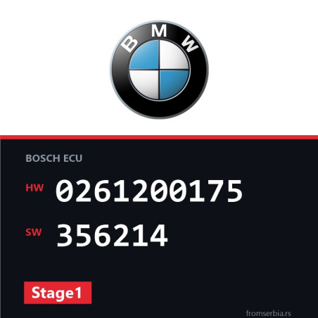 BMW E30 0261200175 356214 Stage1 tuning file