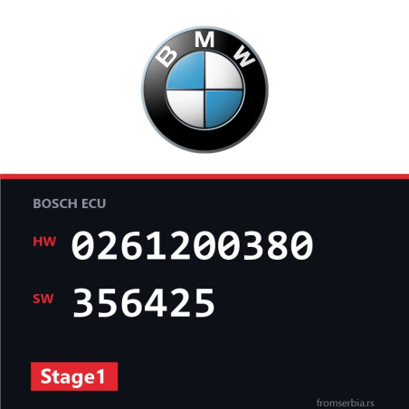 BMW E30 0261200380 356425 Stage1 tuning file
