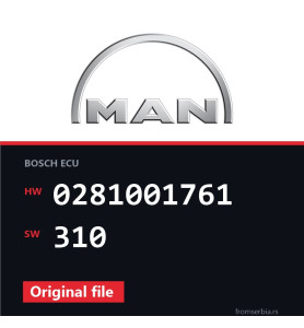 MAN TGA 0281001761 310 original ECU file