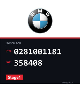BMW E34 0281001181 358408 Stage1 tuning file