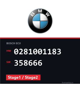 BMW E34 0281001183 358666 Stage1 / Stage2 tuning file