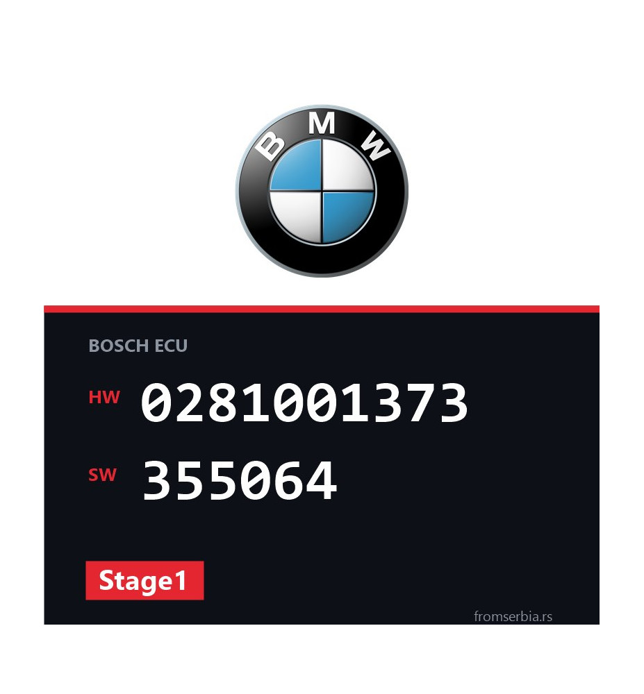 BMW E34 0281001373 355064 Stage1 tuning file