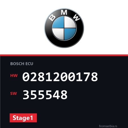 BMW E34 0281200178 355548 Stage1 tuning file