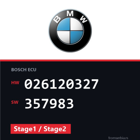 BMW E36 026120327 357983 Stage1 / Stage2 tuning file