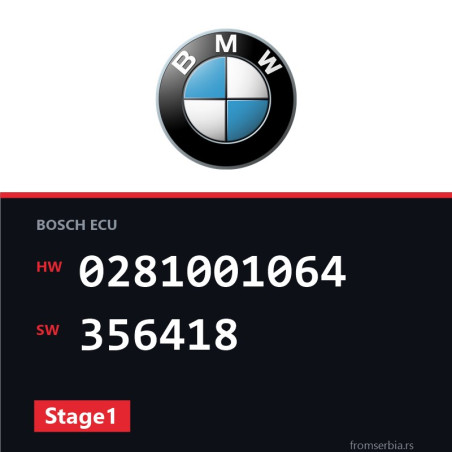 BMW E36 0281001064 356418 Stage1 tuning file