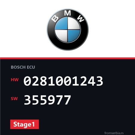 BMW E36 0281001243 355977 Stage1 tuning file