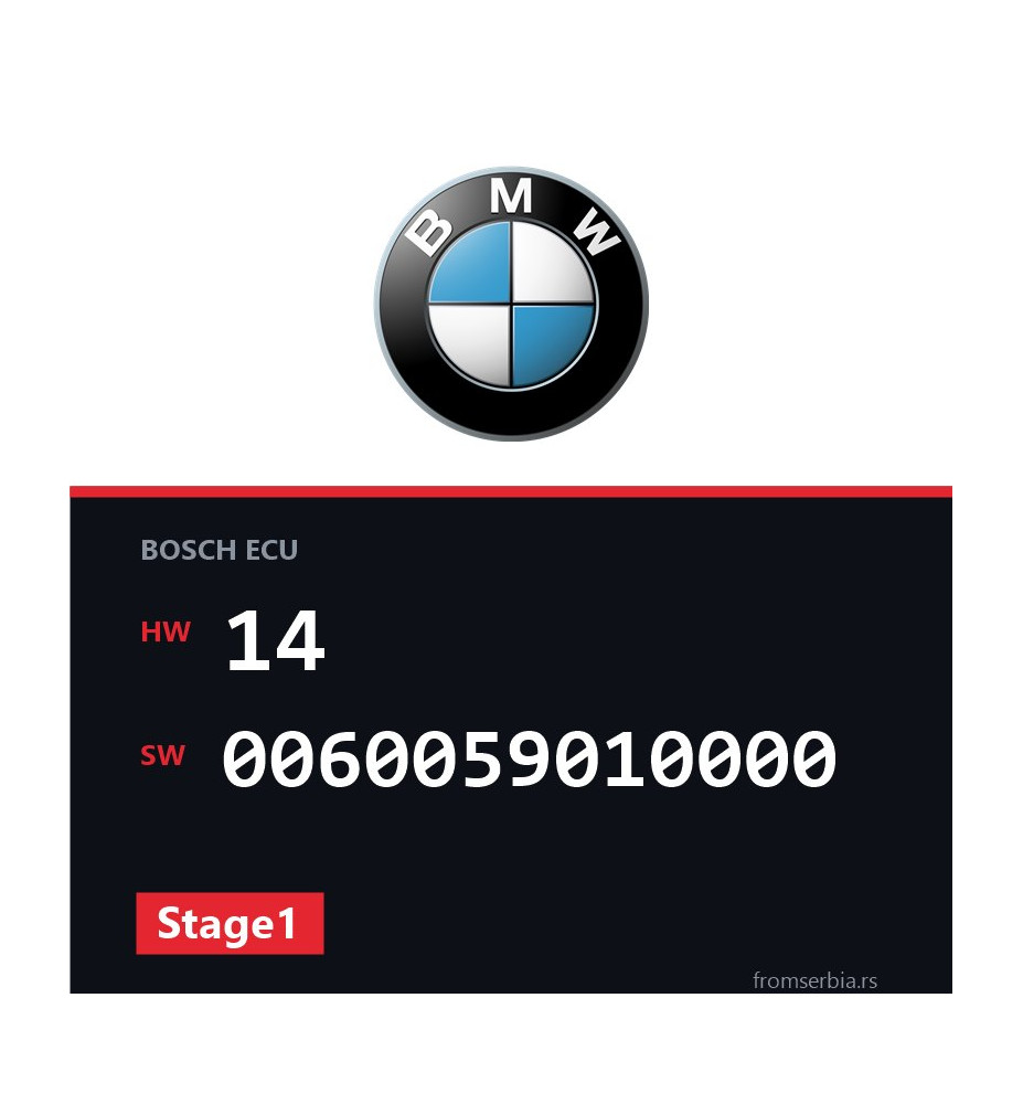 BMW E36 14 0060059010000 Stage1 tuning file