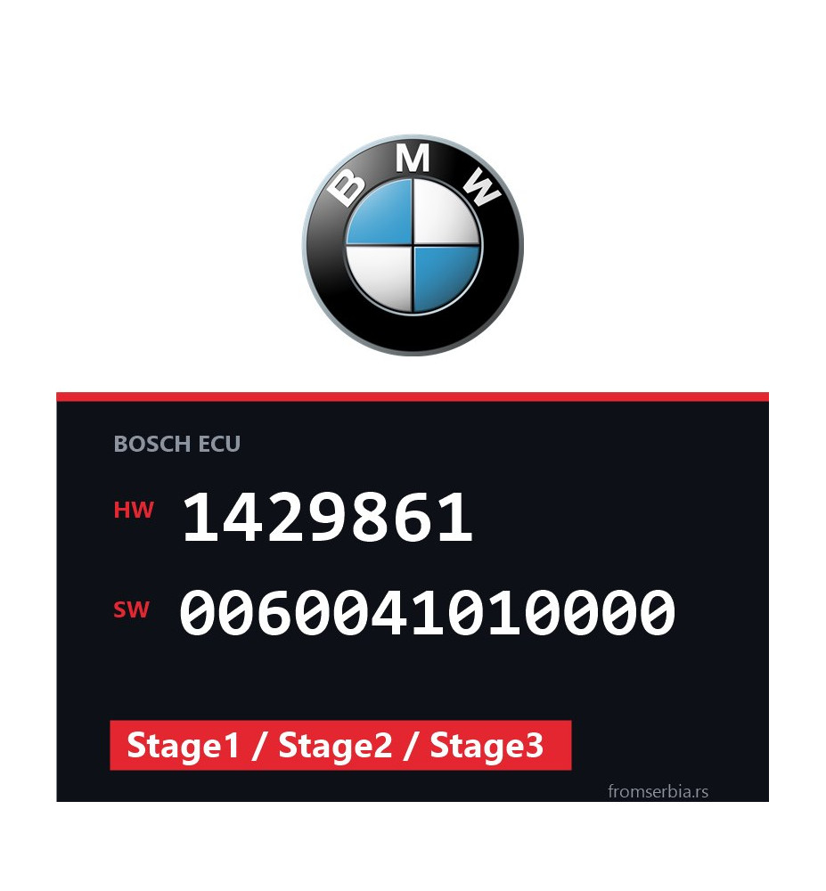 BMW E36 1429861 0060041010000 Stage1 / Stage2 / Stage3 tuning file