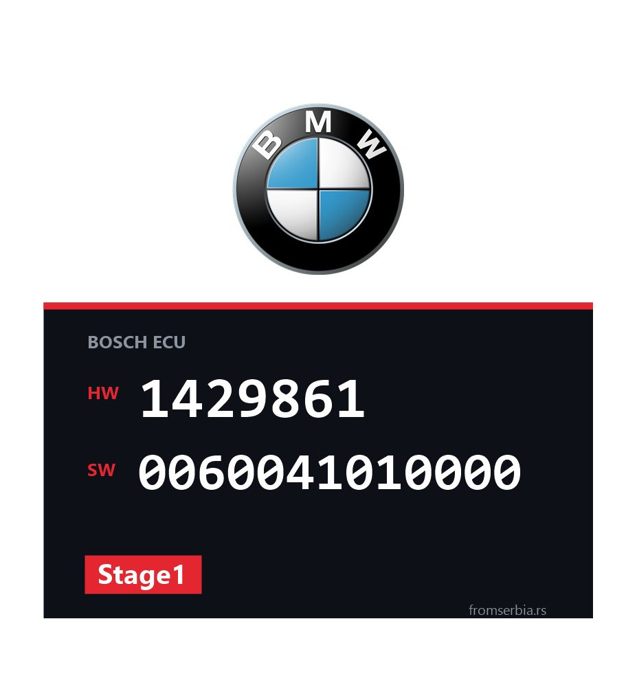 BMW E36 1429861 0060041010000 Stage1 tuning file