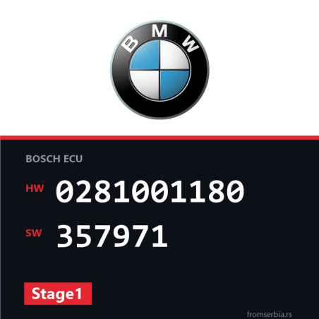BMW E36 0281001180 357971 Stage1 tuning file