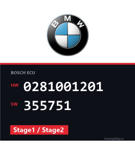 BMW E36 0281001201 355751 Stage1 / Stage2 tuning file