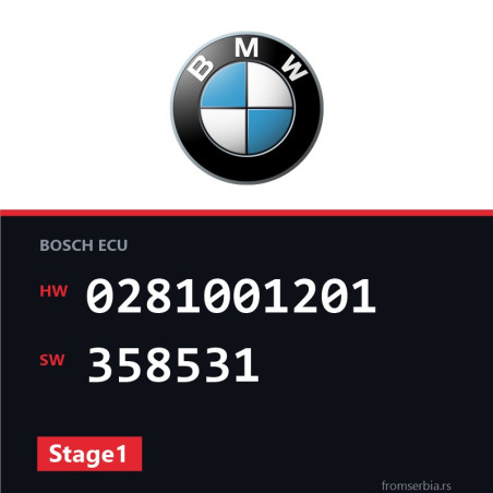 BMW E36 0281001201 358531 Stage1 tuning file