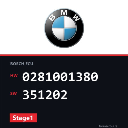 BMW E36 0281001380 351202 Stage1 tuning file